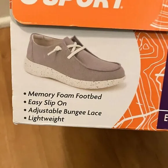 NWOT Jsport Khaki Colored Boat Shoes - Picture 7 of 7